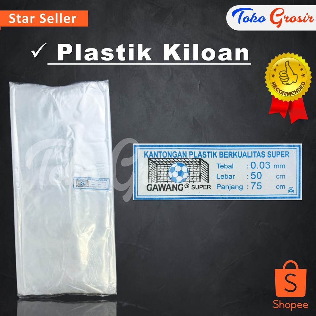 PLASTIK LAUNDRY PP PACKING KILOAN / PLASTIK LAUNDRY KILOAN BESAR ISI 100 PCS