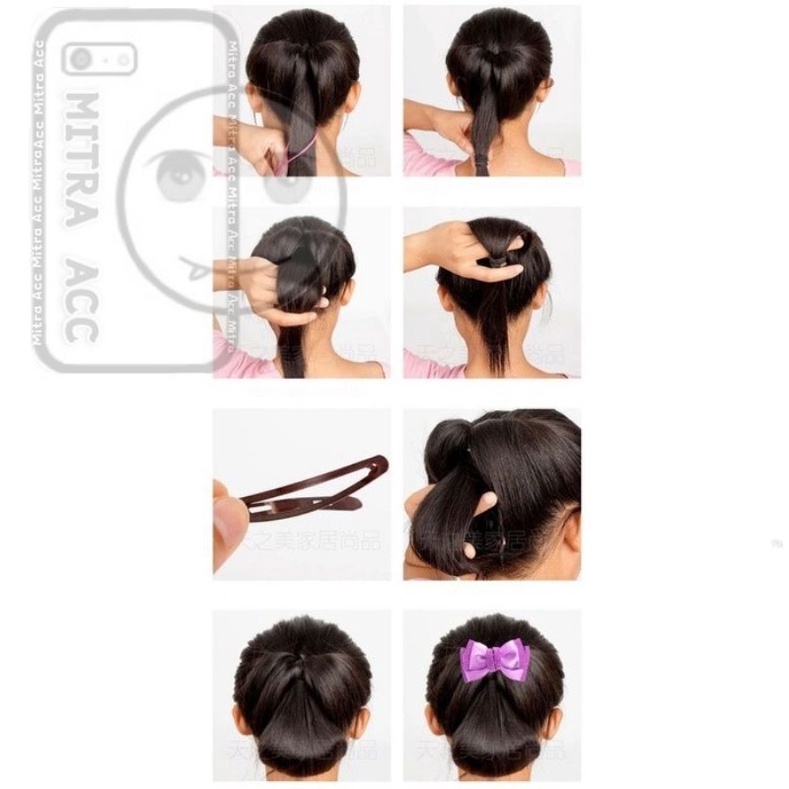 2Pcs/ SET Alat Penata Kepang Rambut Hair Styling