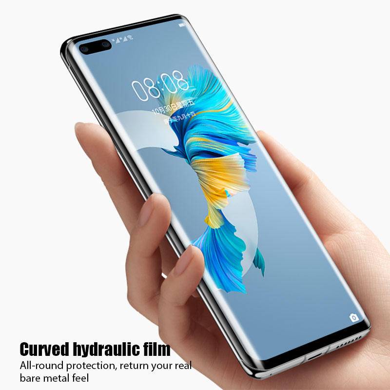 Film Pelindung Layar 360 Full Cover HD Hydrogel Untuk Huawei P50 P40 P30 Pro Mate 30 40 Pro Honor 50 Pro