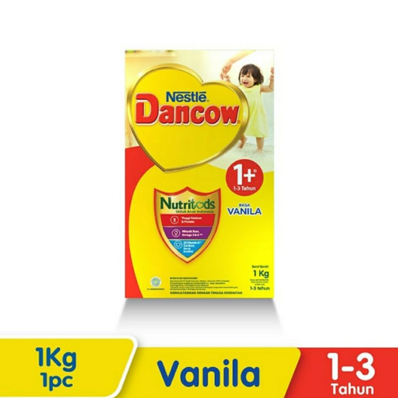 Dancow 1+ Rasa Vanila 1000g 1000gr 1kg