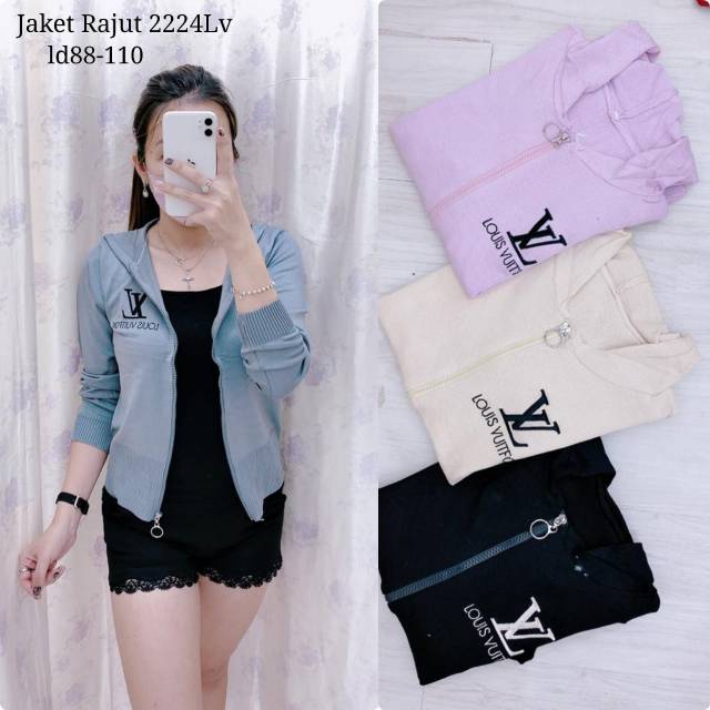 jaket rajut 2224lv @95.000 rajut imp