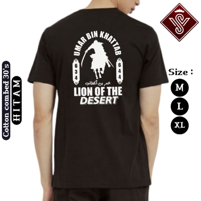 kaos dakwah islami Khalifah UMAR BIN KHATTAB/Kaos distro Santri-4