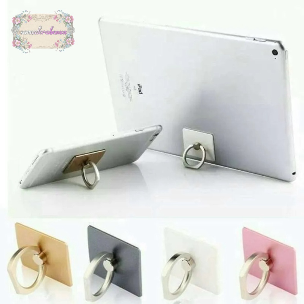 RT16 iRING RING STAND HP POLOS CINCIN PENYANGGA PEGANGAN HANDPHONE UNIVERSAL SB3034
