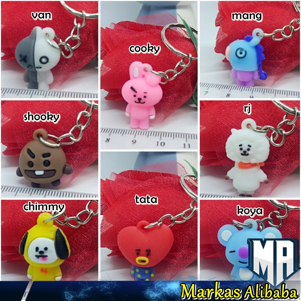 [3D MINI] GANTUNGAN KUNCI KPOP / GANTUNGAN BTS / GANTUNGAN KUNCI BTS / GANTUNGAN BONEKA