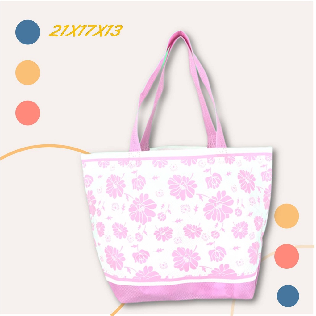 

Tas Spunbon Goodie Bag HSL SBLN 21 17 13 V 075 PW FLOWER DP