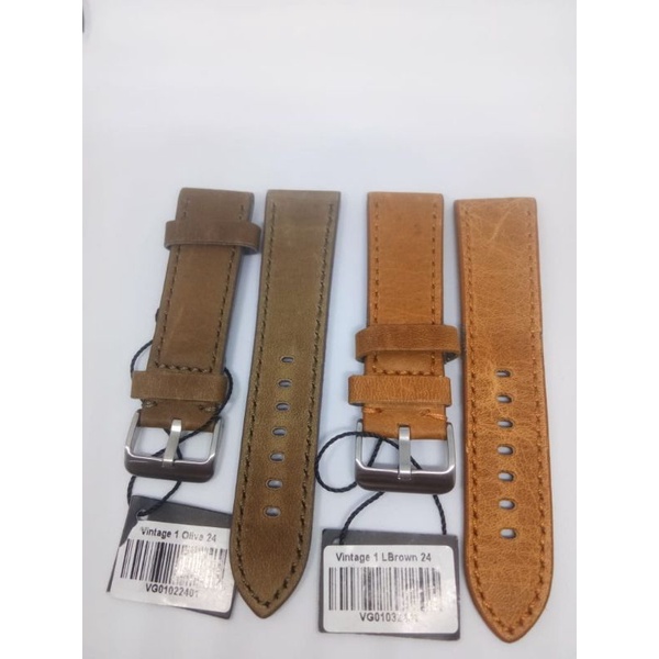 Kulit jam tangan vintage avante italy 24mm