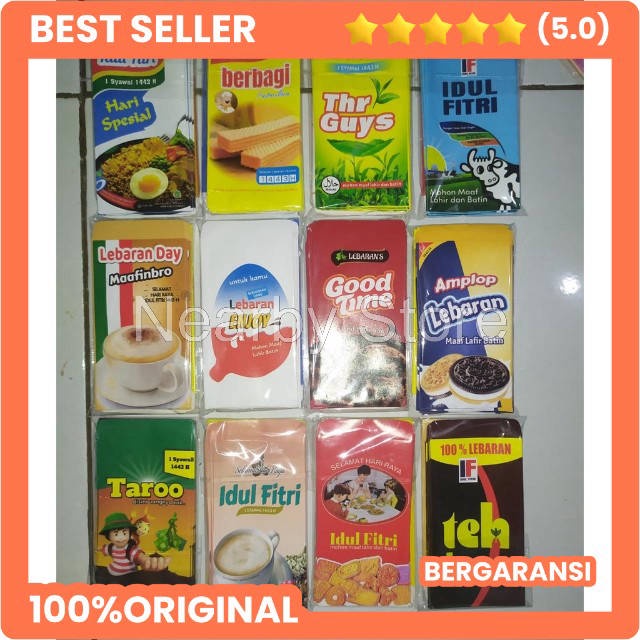 

Nearby Store - Amplop Lebaran Motif Snack Isi 10 Lembar Ukuran 11x5,5
