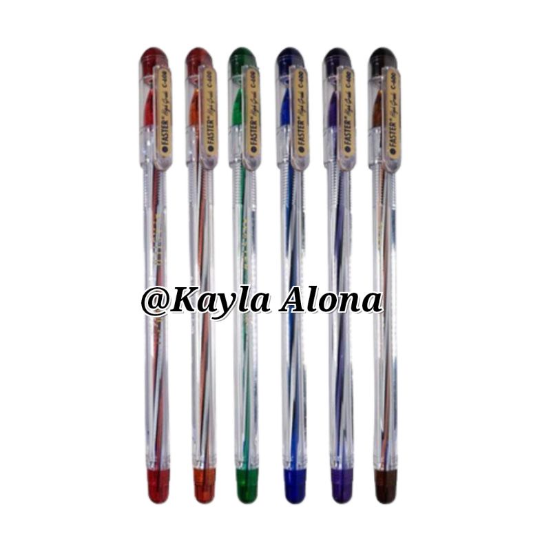 BOLPEN FASTER C600 HITAM