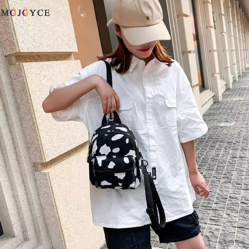 CAHAYA PELANGI (CPS) NEATY - TAS RANSEL WANITA MINI MOTIF KOREAN STYLE COW