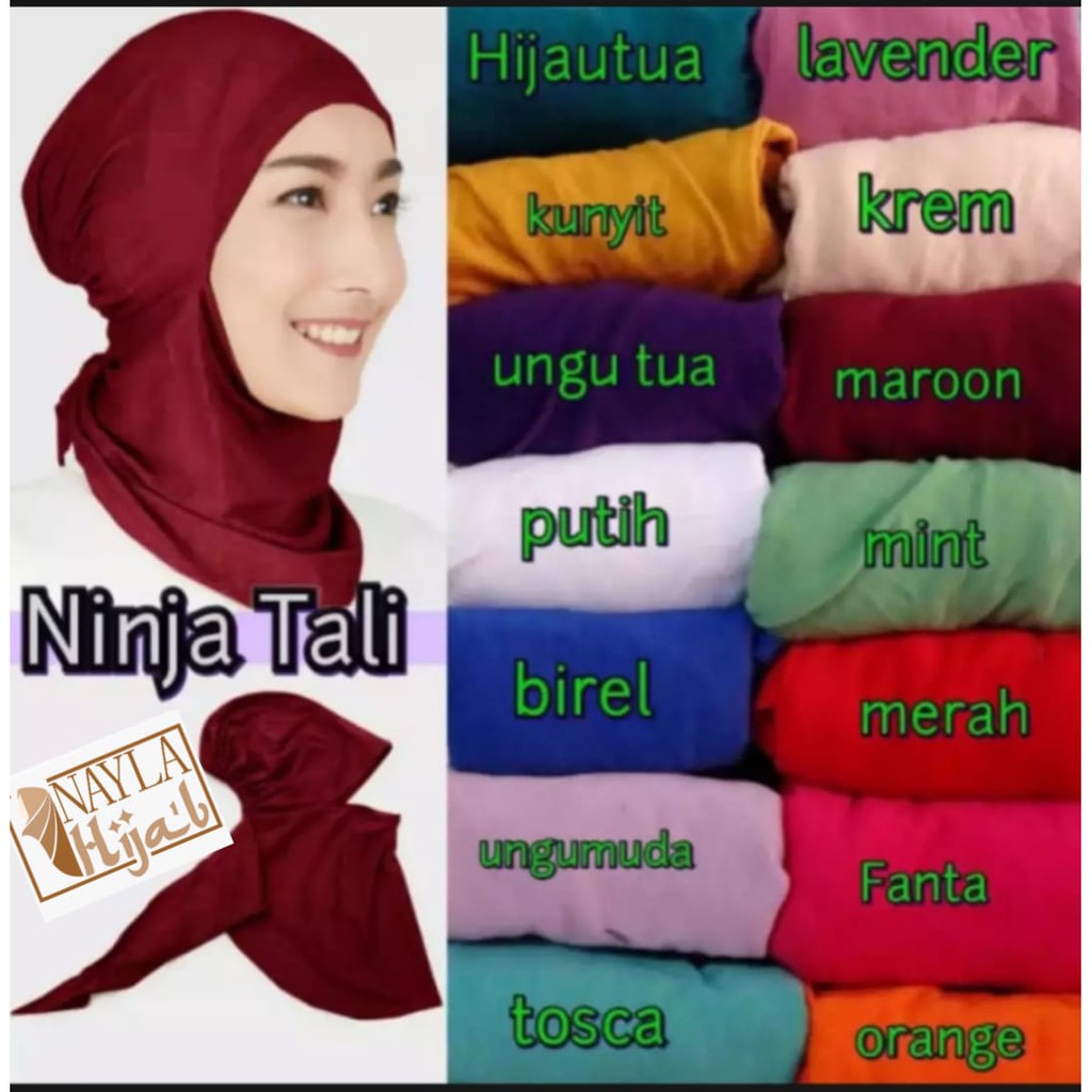 CIPUT NINJA TALI ANTEM INNER KAOS POLOS DALAMAN TALI  TERMURAH NAYLA HIJAB