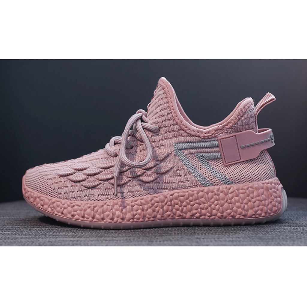 Sepatu Sneaker Wanita Import - Sneaker  FENIKS WIND-STRAP Running Shoes - Sepatu Olaharaga Cewe Santai-Pink