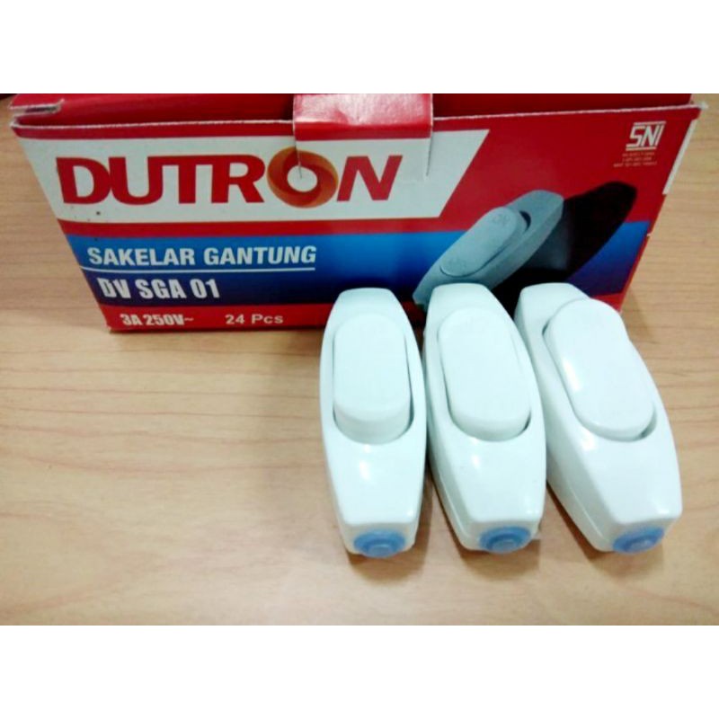 DUTRON Saklar Gantung SGA 01 ON OFF Saklar Sakelar Lampu Gantung HITAM PUTIH