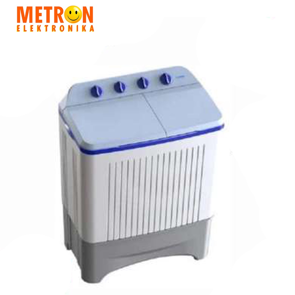 POLYTRON PWM 8363 B BLUE MESIN CUCI 2 TABUNG SEMI AUTO 8 KG / PWM8363B