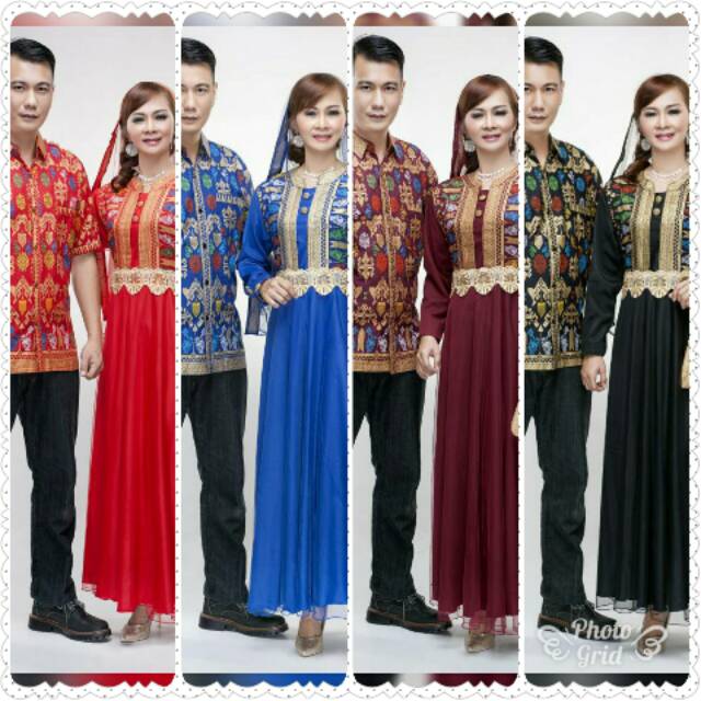 Couple gamis batik jodha prada