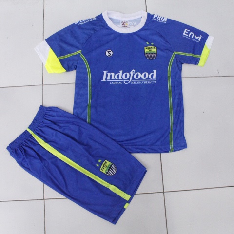 jersey setelan baju bola persib bandung home usia 5-12thn