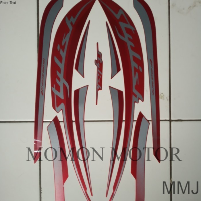 stiker striping Honda Scoopy stylish 2019 merah ready stock