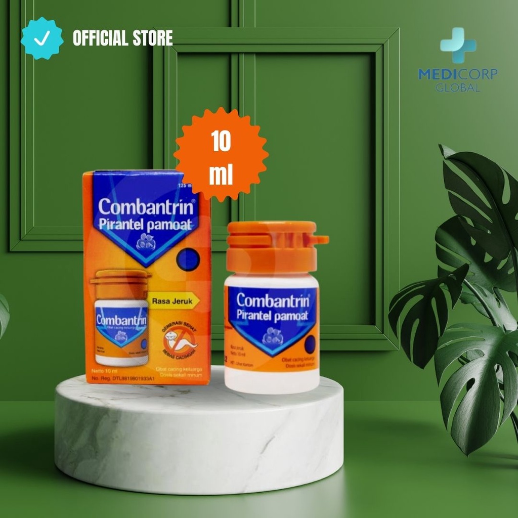 (Original) Combantrin syrup obat cacing anak & dewasa sirup rasa orange 10 ml Termurah