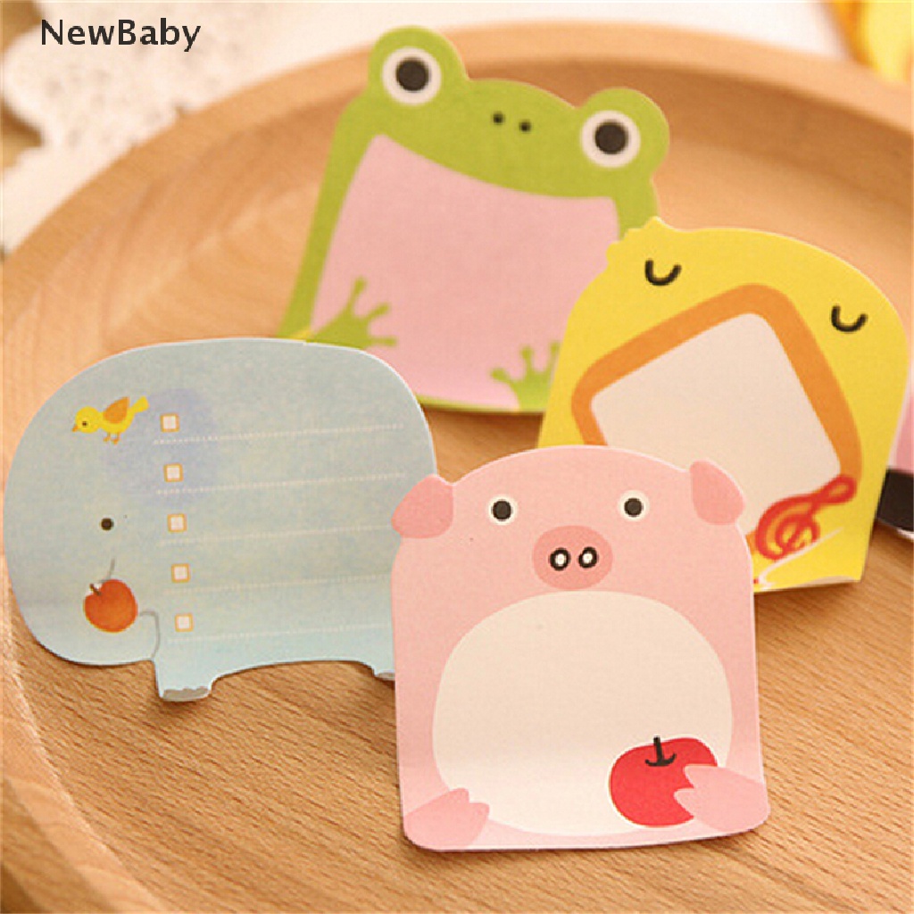 NewBaby 8Pcs Animal Cat Panda Cute Kawaii Sticky Notes Memo Pad School Supplies Hot Sale ID