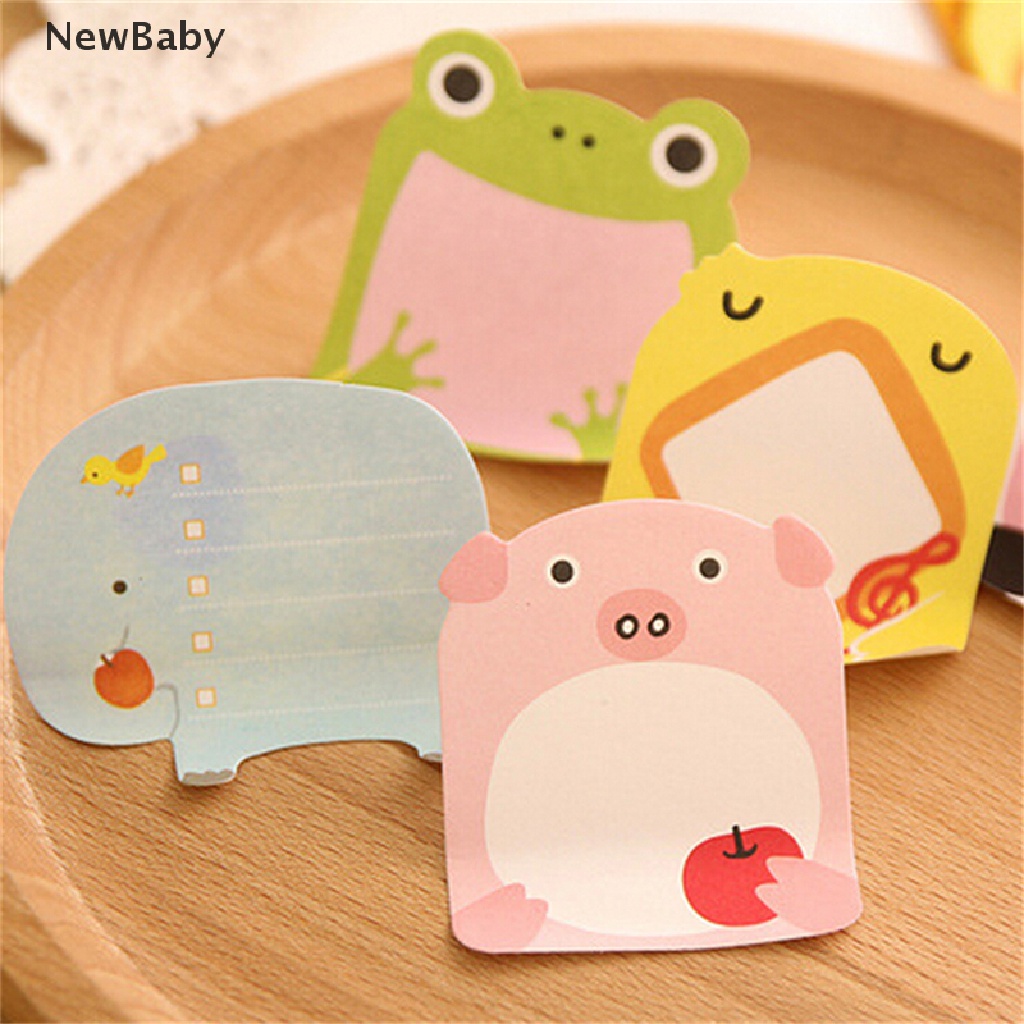 NewBaby 8Pcs Animal Cat Panda Cute Kawaii Sticky Notes Memo Pad School Supplies Hot Sale ID