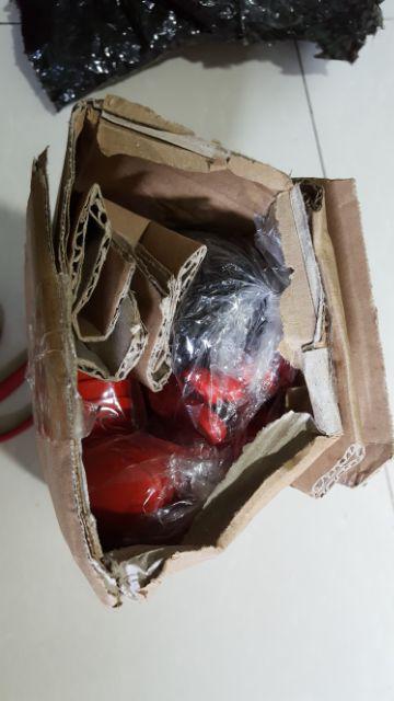 3 Pair Sendok-garpu Melamin Unika - Merah