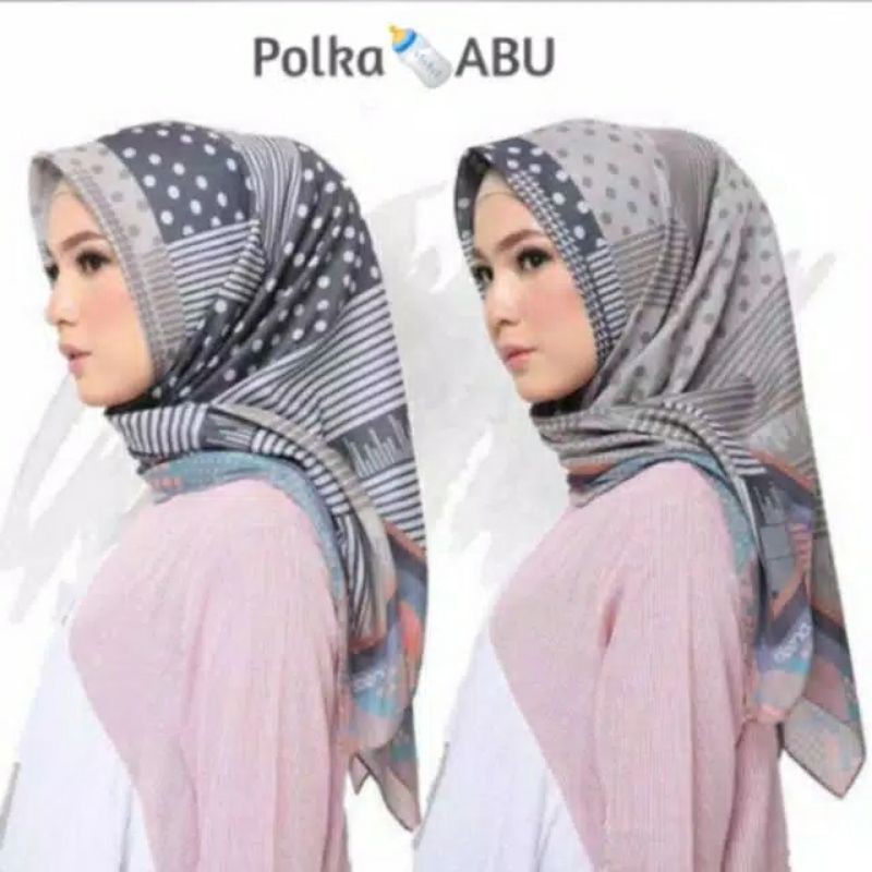 deenay kw, deska,  hijab voal motif segiempat,  laser cut