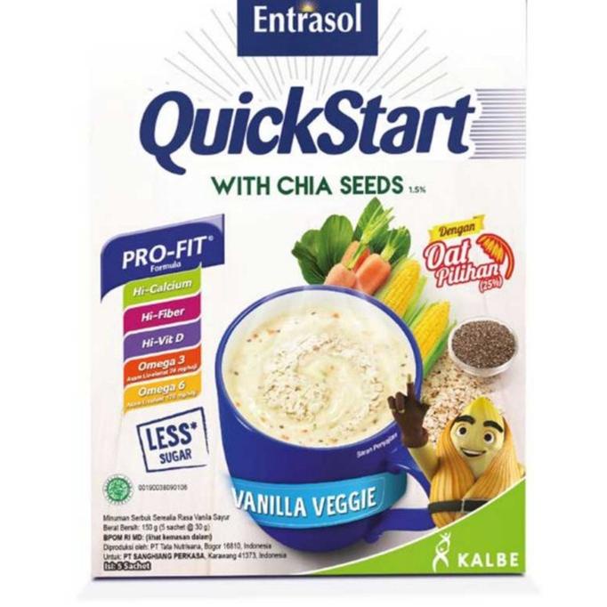 

Big Sale Entrasol Quick Start Vanilla Veggie 5 x 30 gram QuickStart Big Sale