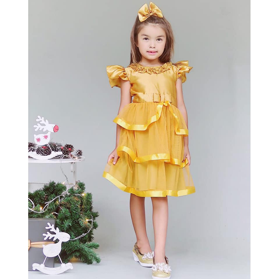 REBECCA DRESS ANAK PEREMPUAN COUPLE MOM AND KIDS / BAJU PESTA ANAK / BAJU NATAL ANAK / BAJU LEBARAN