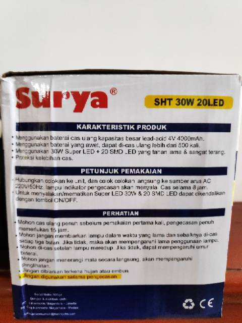 Senter surya 30w