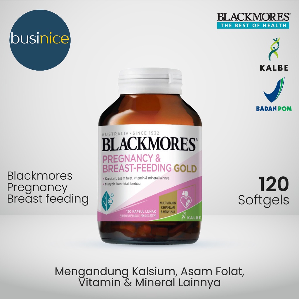 [HALAL] Blackmores Pregnancy and Breastfeeding Gold 120 Kapsul BPOM Kalbe