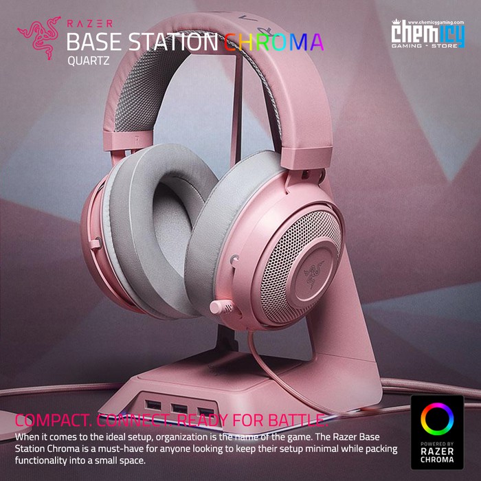 Razer Base Station Chroma Quartz Pink RGB Headset Stand / Cradle