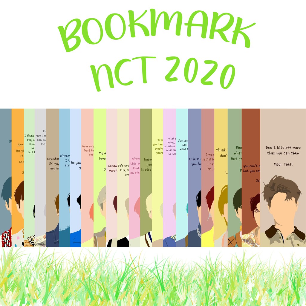 BOOKMARK NCT 2020 QUOTES (BISA REQ TULISAN)