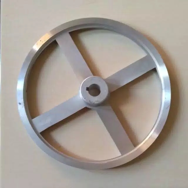 Pully A1 x 12 inch As 0, 10, 12, 14, 15, 16, 17, 18, 19, 20, 22, 24, 25, 1&quot; 28, 30, 32 mm Alluminium Puli poli pulley all a1 12&quot; allumunium a1x12&quot; A 1x12 1x12&quot; A1-12&quot; A1-12 Pulli AS Buntu lobang lubang aluminium