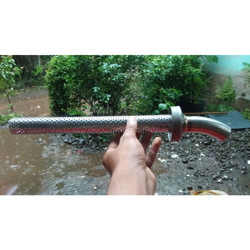 tutup moncong knalpot ninja satria + sarangan