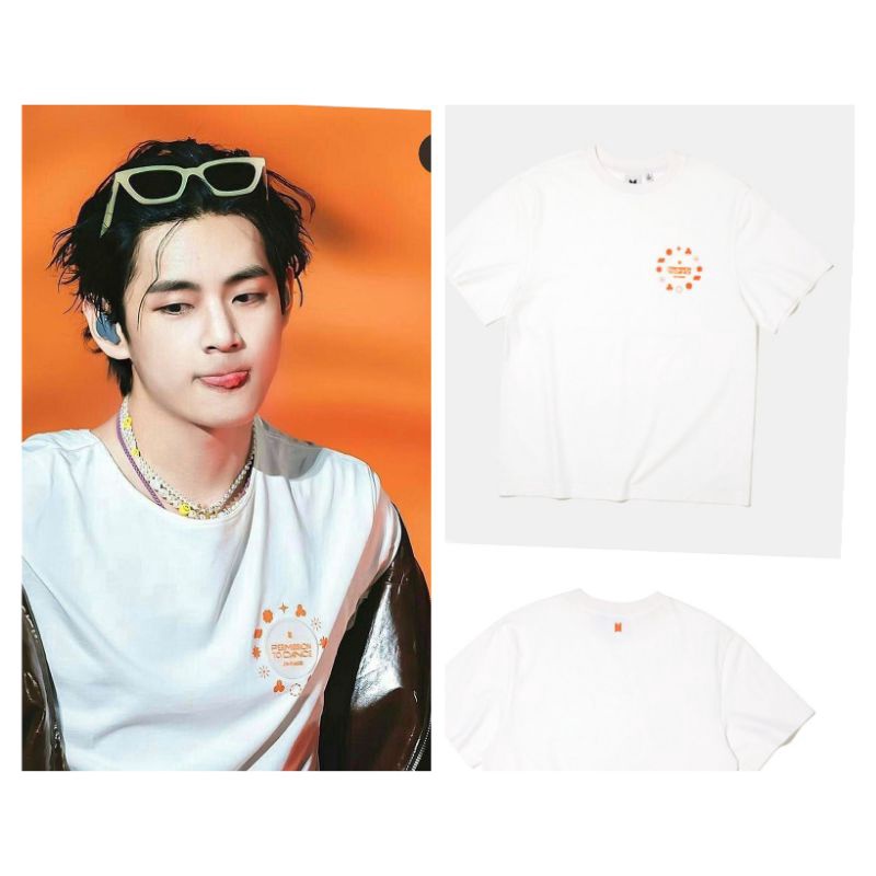 Kaos Bangtan Taehyung PTD Las Vegas Logo Bunga