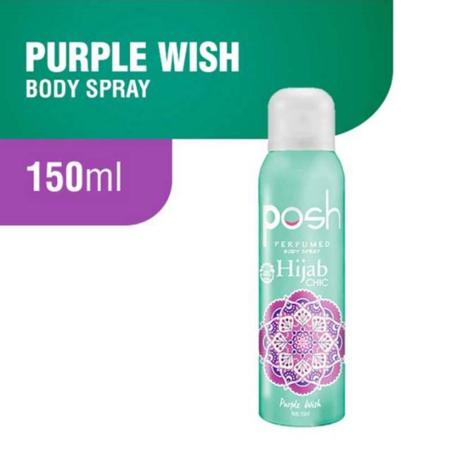 Posh Hijab Chic Purple Wish Ungu Body Spray 150 mL