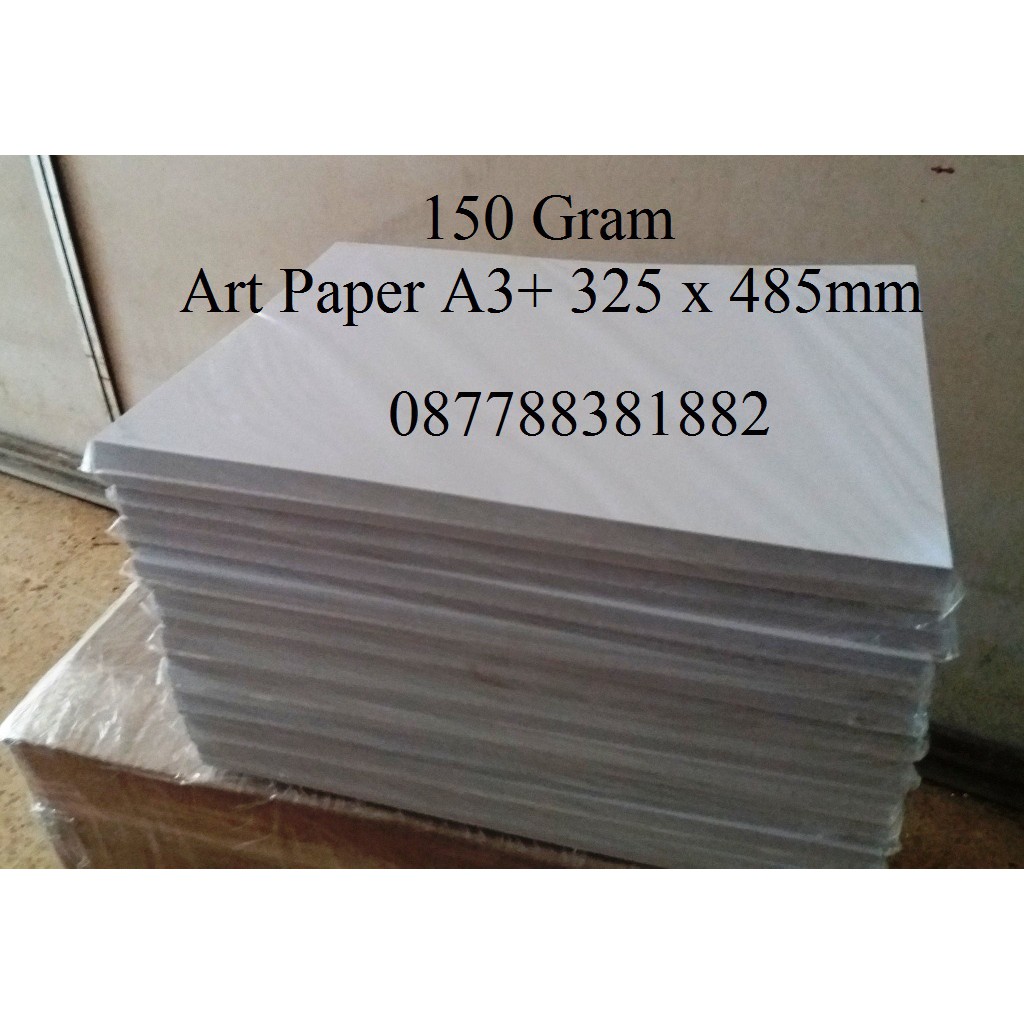 5   0 Lembar Kertas Art Paper 150gram A3+ 32.5cm x 48.5cm