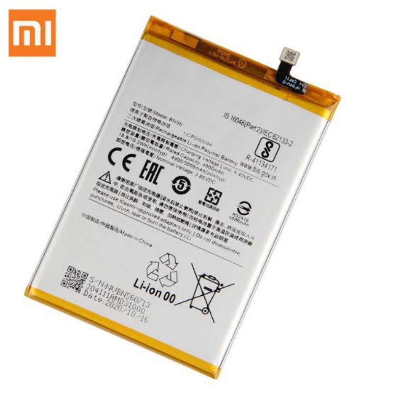 BATERAI BATTERY BATRE XIAOMI BN56 FOR REDMI 9A 9C ORIGINAL