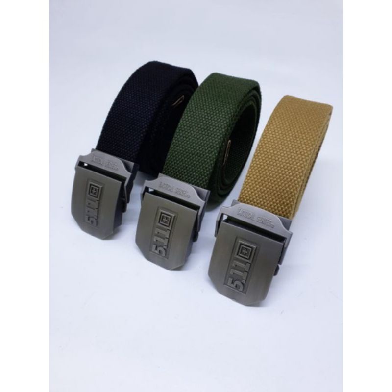 Ikat Pinggang Gesper Pria Kanvas Jepit Polos Sabuk Canvas Tactical 511 Fashion Men Belt