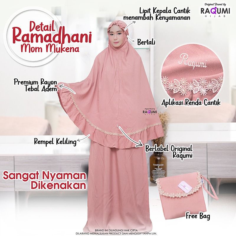 RAMADHANI MOM MUKENA BY ORI RAQUMI HIJAB