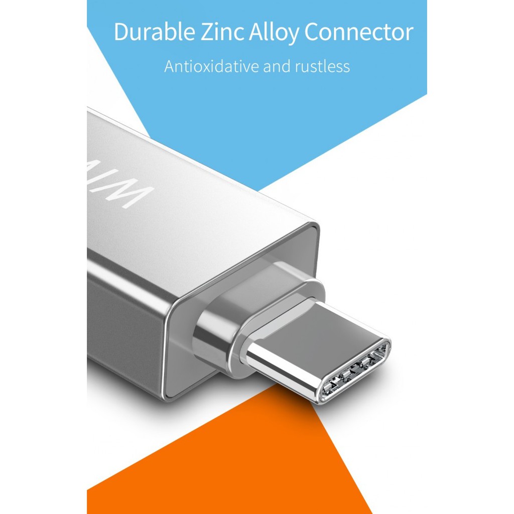 Wiwu T02 Hub Konverter Tipe C Ke Usb 3.0 Untuk Transfer Charging