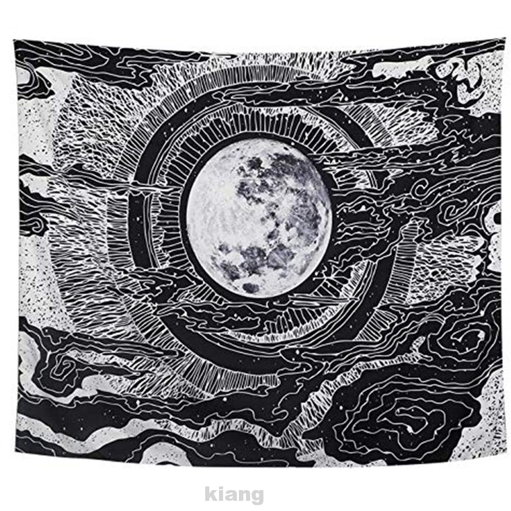 Decoration Moon Printed Rectangle Wall Art Washable Tapestry Shopee Indonesia