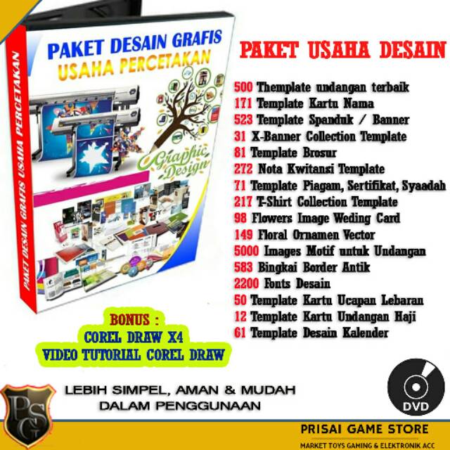 Download Template Brosur Corel Draw X4 Gratis Lukisan