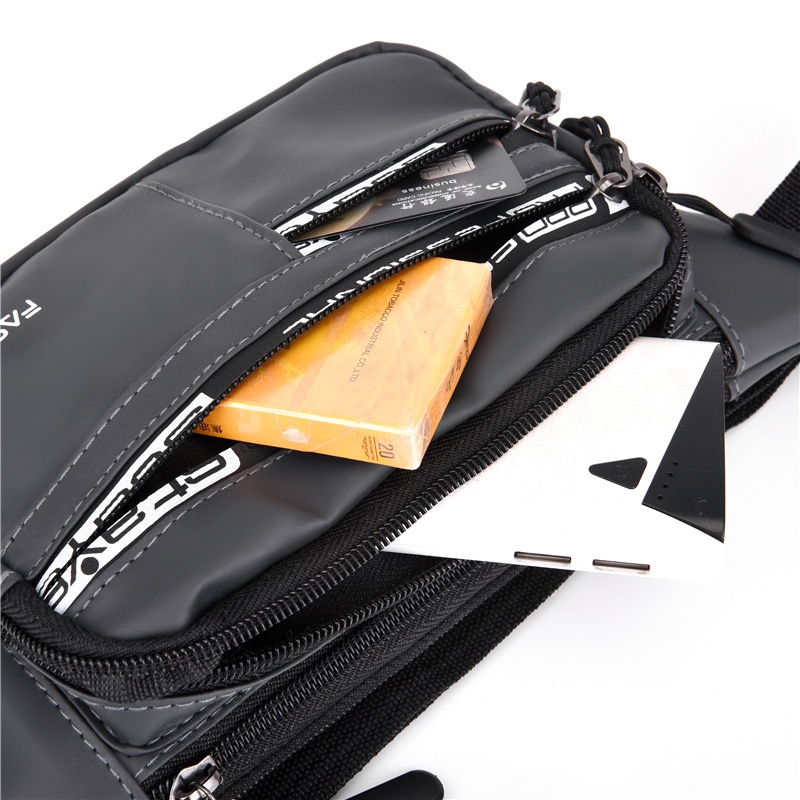 Tas Selempang Pria/WANITA IMPORT Anti Air Waistbag Waterproof Original FASHION AMSTAR 6 Ruang