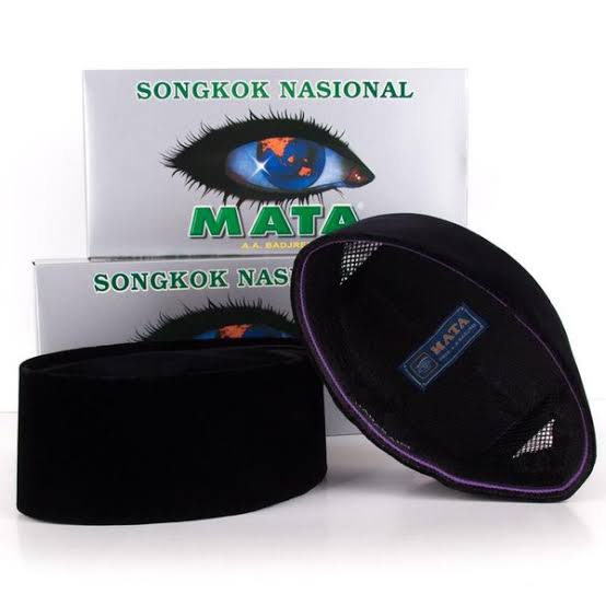 Peci Cap Mata Tinggi 8 9 10 CM Kopiah Hitam Polos MATA AC  Peci Songkok CAP MATA Exclusive