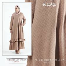 Elzatta Couple Sarimbit Gamis Azia Women Motif Monogram