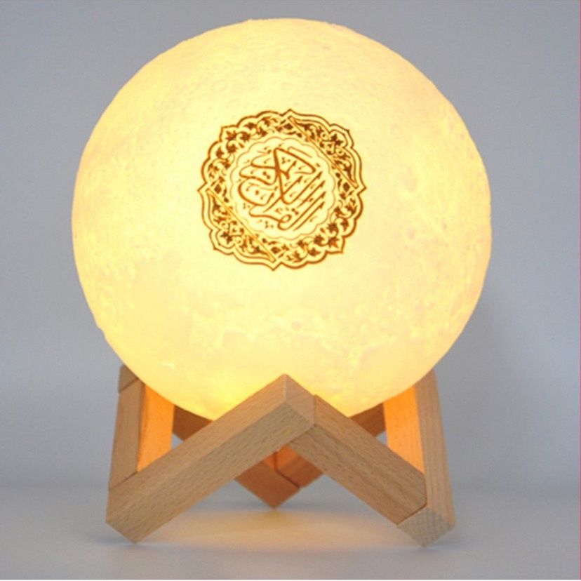 ( BISA COD ) PROMO MOON LAMP QUR'AN SPEAKER 3D LED BLUETOOTH / LAMPU HIAS 7 WARNA SPEAKER / SPEAKER ALQURAN / SPEAKER LAMPU / LAMPU SPEAKER ALQURAN 7 WARNA