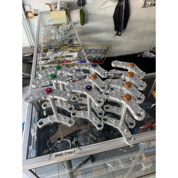 Segitiga T atas bawah as 26 Megapro MP Tiger Revo tirev glmax gl pro herex alumunium boshing as 26 a