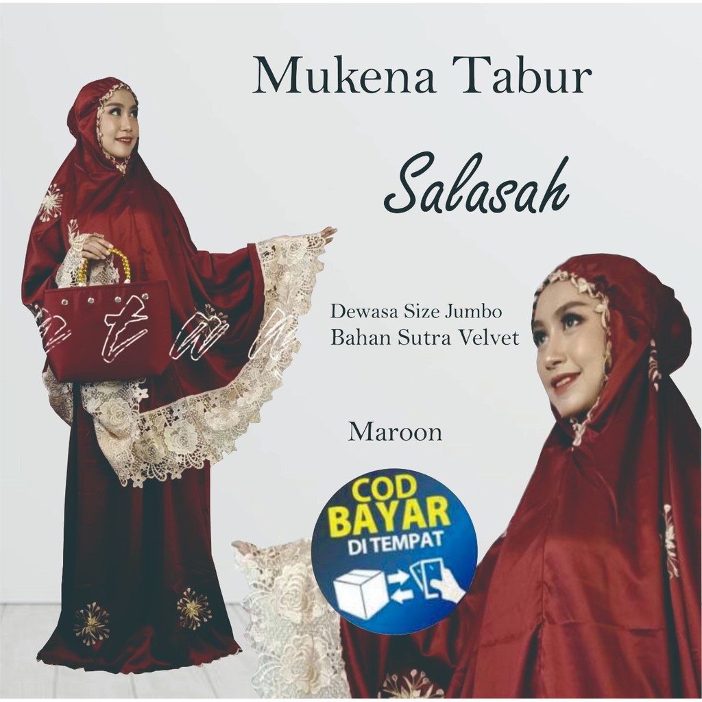 Mukena Bordir mewah sutra premium renda cantik bordir tasikmalaya