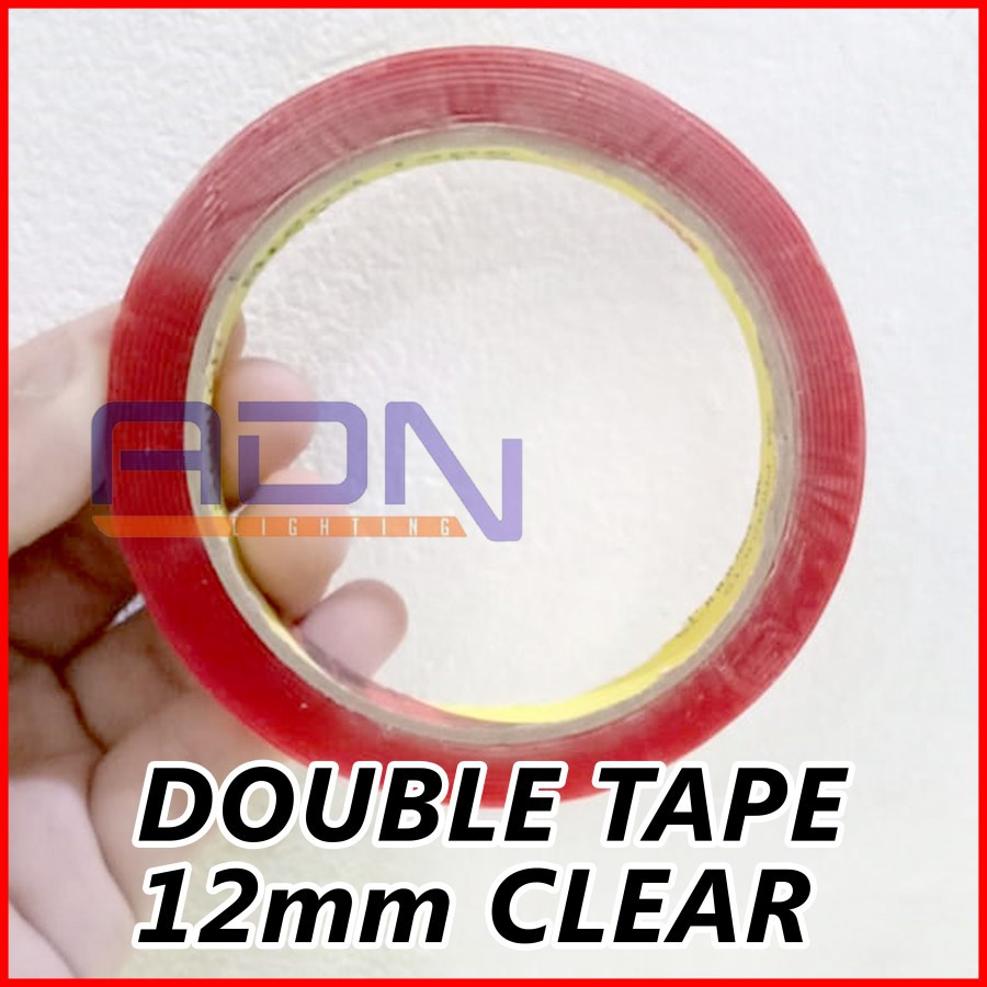 3M Doubel Tape Bening Clear VHB 12 MM PERMANENT akrilik SANGAT LENGKET BY ADN