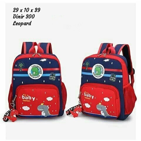 NIQABIS TAS RANSEL ANAK LAKI BABY DINOSAURUS TAS SEKOLAH PG PAUD TK SD SMP TAS ANAK COWOK MURAH